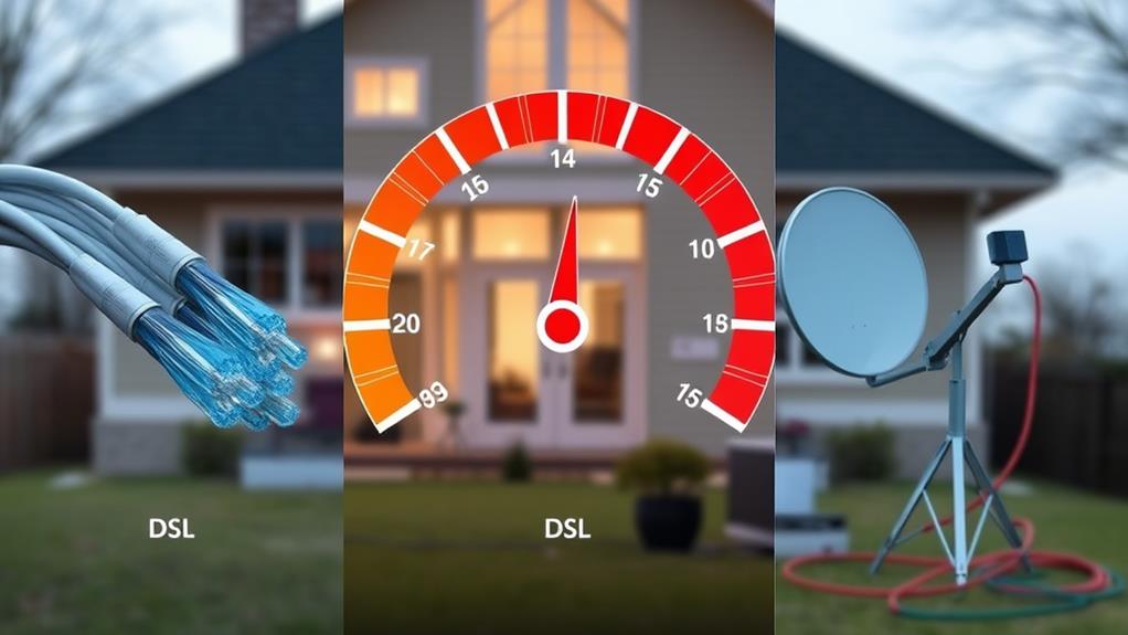 connection types and speeds comparison