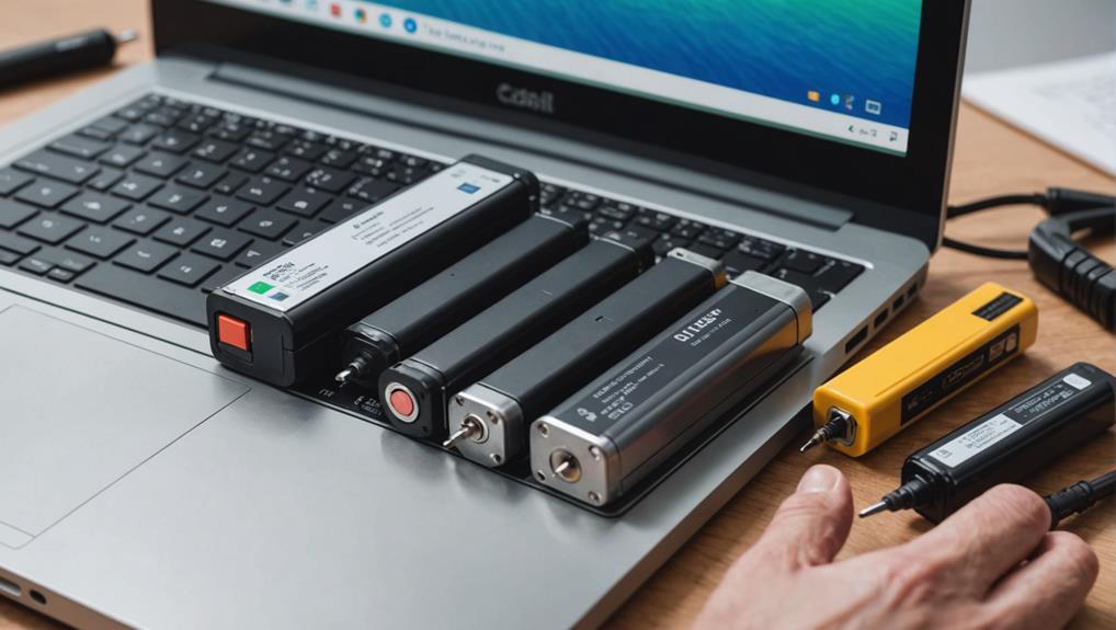 identify swollen laptop battery