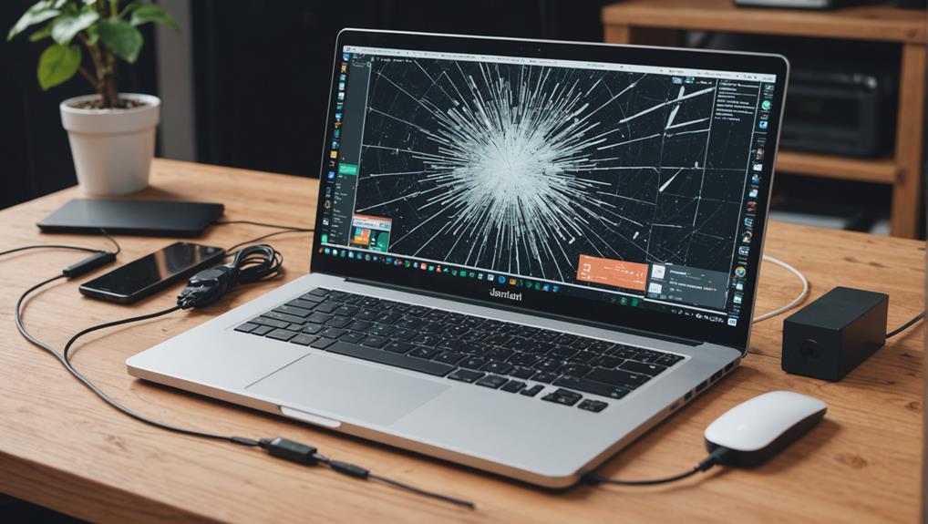 laptop functionality despite screen damage